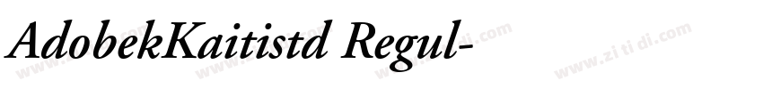AdobekKaitistd Regul字体转换